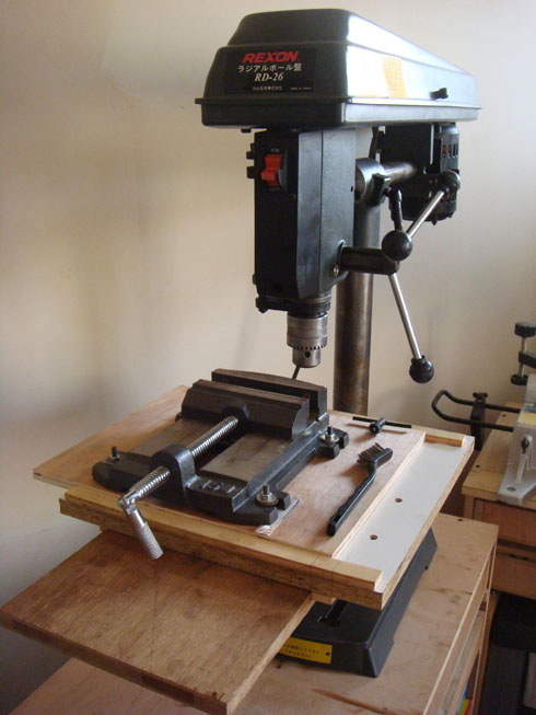 radial drill press XY table